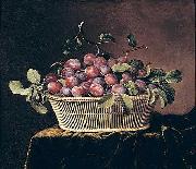 unknow artist Basket of Plums France oil painting artist